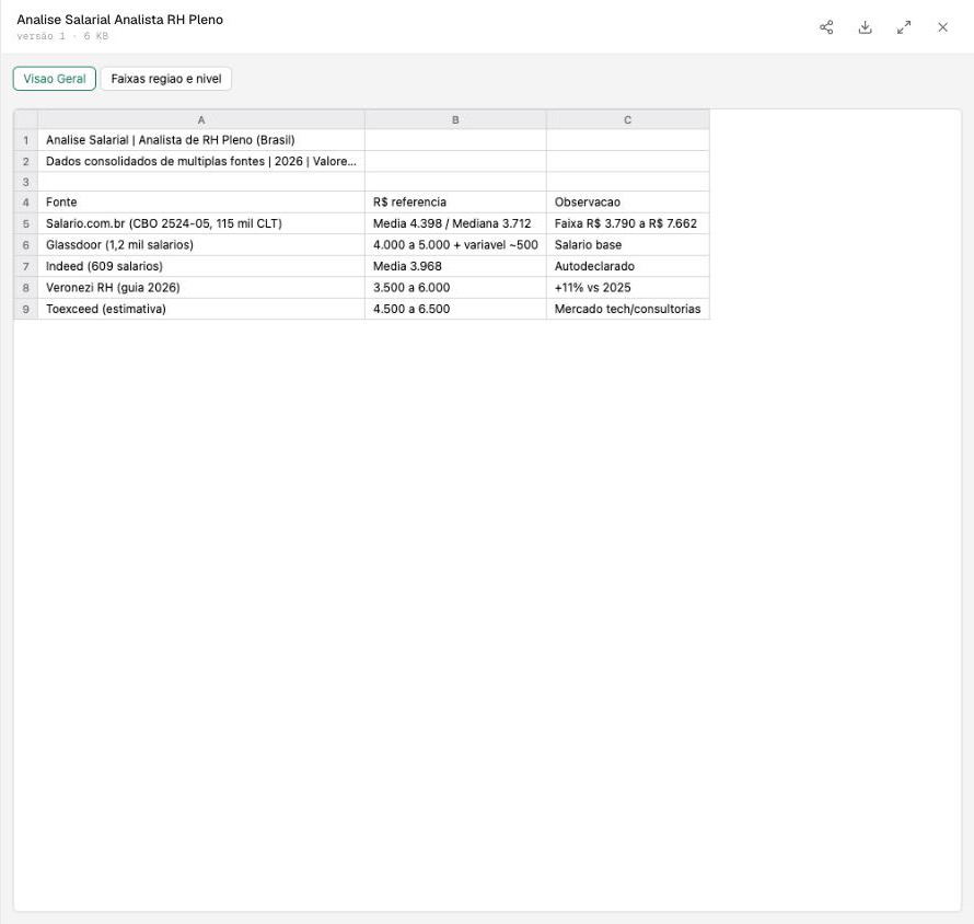 Wally panel displaying a spreadsheet with two tabs.